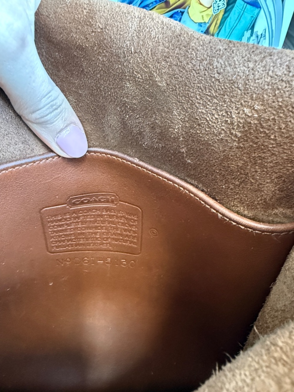 Vintage COACH British Tan leather Station Messenger satchel bag purse 5130 USA - Picture 3 of 8